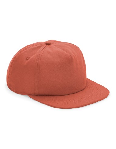 B-BC64N-Casquette 5 Pans Style Déstructuré en Coton Biologique